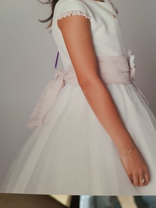 Vestido Comunión El Corte Inglés Blanco/Rosa
