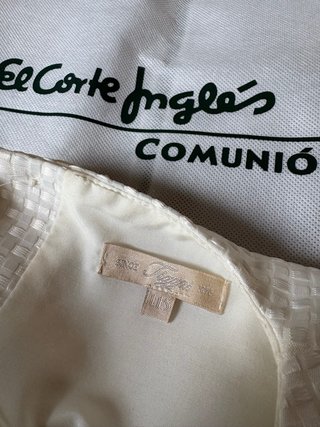 Vestido Comunión El Corte Inglés Blanco/Rosa
