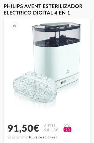 Esterilizador Philips Avent 4 en 1