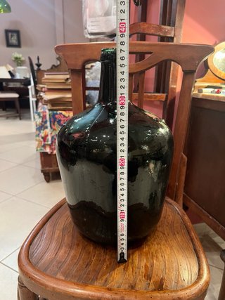 Botella Damajuana Vidrio Verde Oscuro Grande