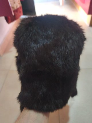 Gorro de pelo marrón