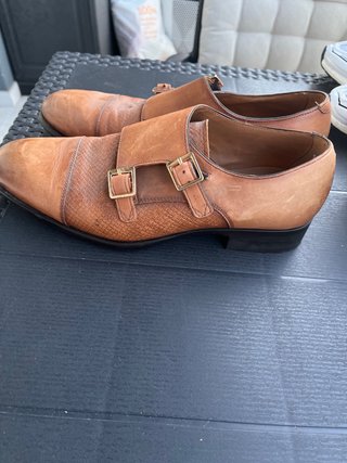 Zapatos marrones Zara Doble Hebilla