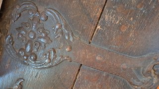 Baúl Alemán Antiguo 1840 Madera y Metal