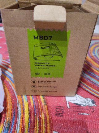 Ratón Ergonómico SEENDA MB D7 Recargable