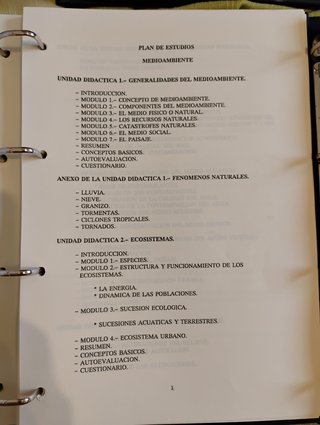 CURSO DE MEDIOAMBIENTE