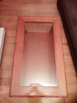 Mesa de centro madera y cristal