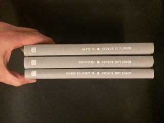Lote de Jorge Luis Borges. Libros descatalogados