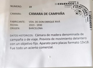 Réplica Cámara de Campaña Artesanal