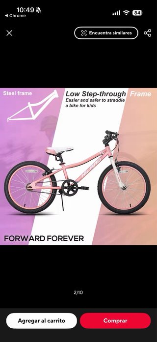 Bicicleta de niña Hiland 20 pulgadas