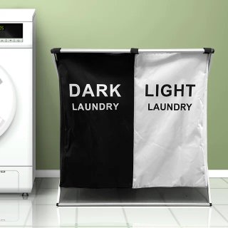 Organizador Ropa Sucia Doble Plegable Lavandería