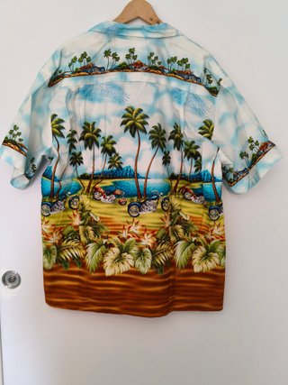 Camisa Hawaiana Motos Palmeras