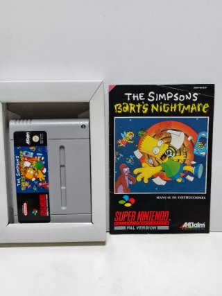 The Simpsons Bart's Nightmare Super Nintendo Snes