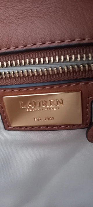 Bolso Ralph Lauren Marrón Piel