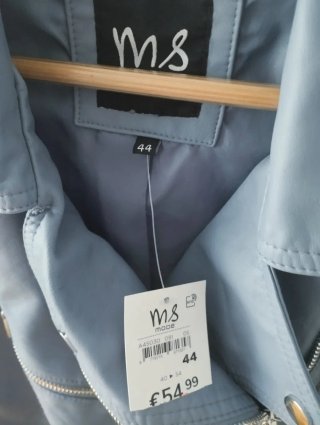 Cazadora polipiel MS azul talla XL