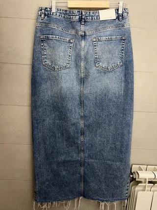 Falda vaquera larga Stradivarius Talla 40