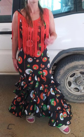 Traje de flamenca varias talla y modelo pregúntame