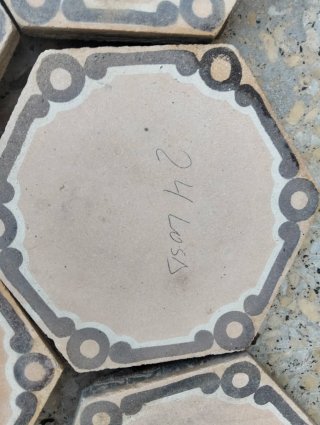 Losas hidráulicas hexagonales 24 unidades