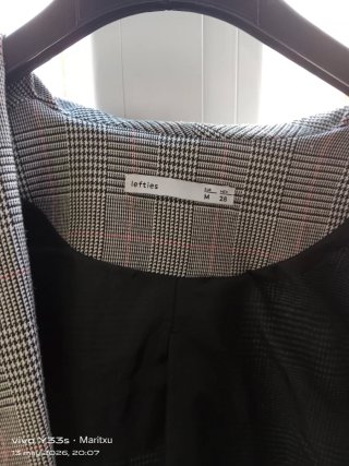 Chaqueta americana cuadros gris y negro Talla M