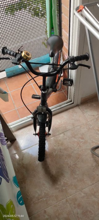Bicicleta infantil con ruedines