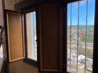 Ventana madera practicable 4 puertas.
