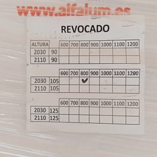 Armazon de puerta corredera empotrable