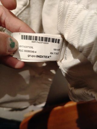 Chaqueta Zara Beige Media Cremallera