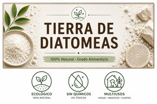 Tierra de Diatomeas Molida 100% Natural 3kg