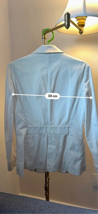 Chaqueta Mango Algodón Blanca Talla S