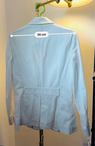Chaqueta Mango Algodón Blanca Talla S