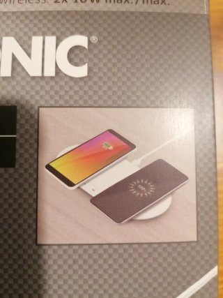 Cargador Inalámbrico Qi Doble Tronic