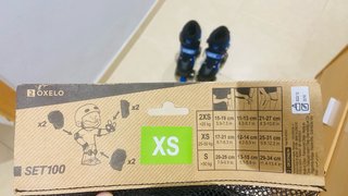 Patines 4 Ruedas Ajustables Azul/Negro