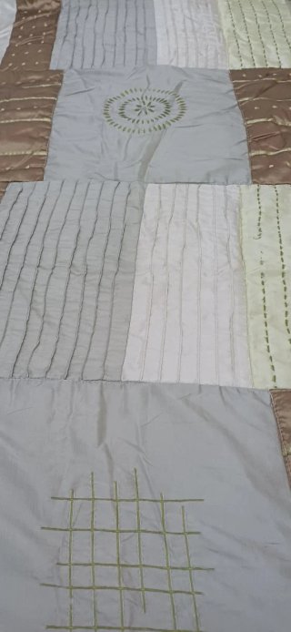 Colcha elegante patchwork cama 1,50