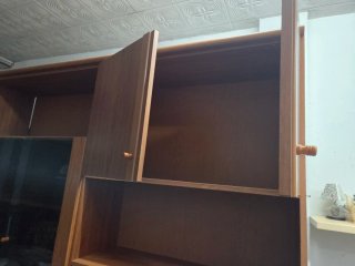 Mueble Comedor Madera y Cristal