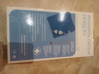 Almohada Cervical DERNOVE Microfibra Azul