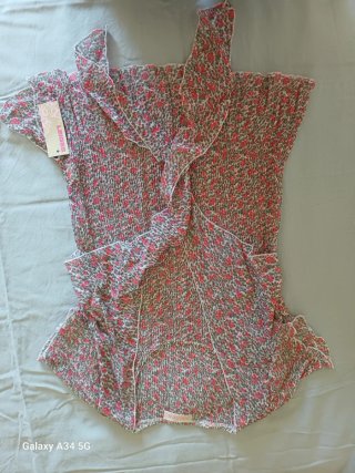 Camisa LEIGES floral rosa talla única