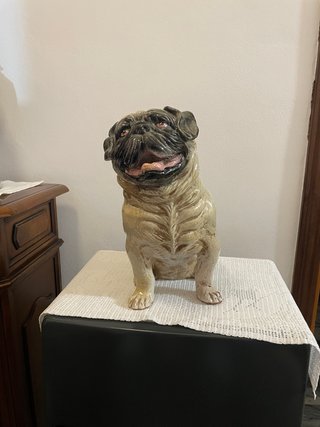 Statua Carlino Ceramica 50cm