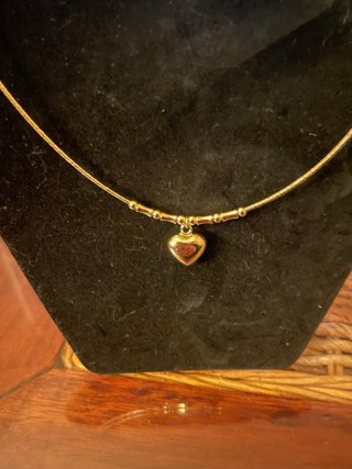 Gargantilla Corazón Oro Laminado 14k