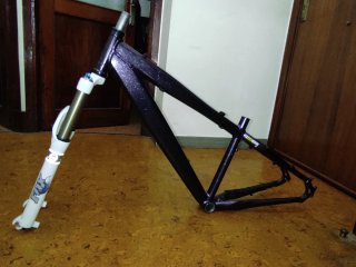 Cuadro y horquilla bicicleta montaña FOX