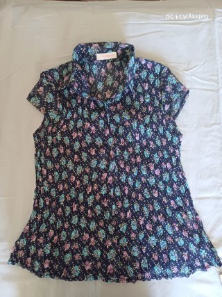 Camisa LEIGES floral negra multicolor