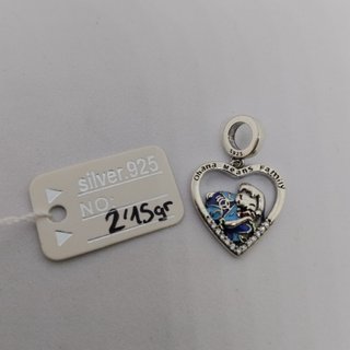 2,15gr. PLATA 925 CORAZÓN OHANA MEANS FAMILY