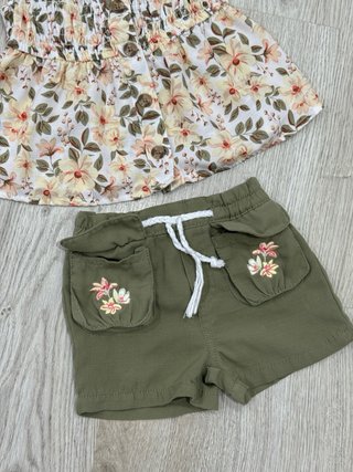 Conjunto niña floral