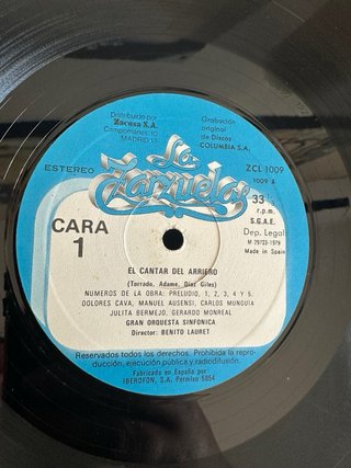3 Vinili Zarzuela