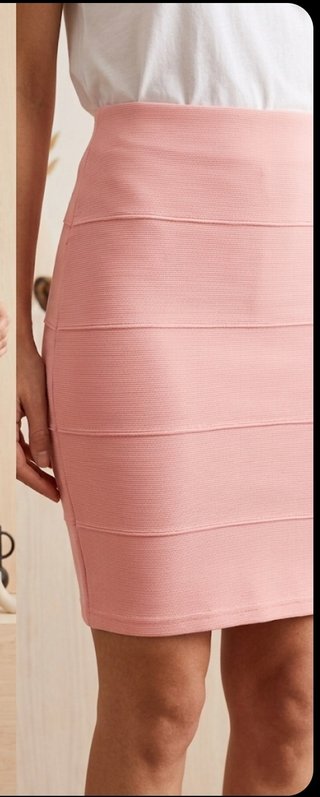 Minigonna bandage TALLY WEiJL rosa pesca