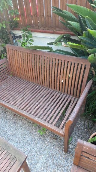 Conjunto Muebles Jardín Madera
