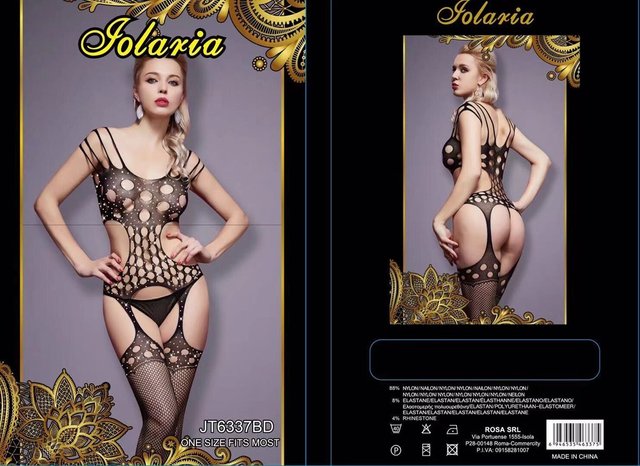 Bodystocking Rosso con Aperture