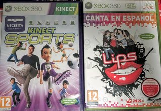 Pack 2 Juegos Xbox 360: Kinect Sports y Lips