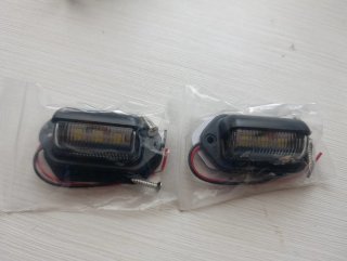 Luces LED matrícula coche