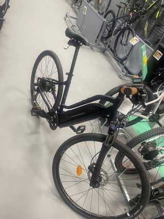 Bicicleta Eléctrica Urbana Azul Oscuro