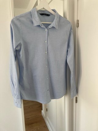 Camisa Zara azul mujer Talla L