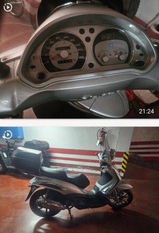 Motocicleta Piaggio. 12/ 11/2009.  Buen estado.